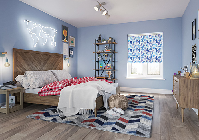 Roarsome, Blue - Roller Blind - Image 7